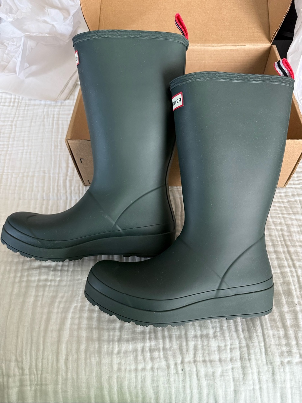 NIB Hunter Women’s Play Tall Rain Boot Size 10 Medium - Picture 3 of 7
